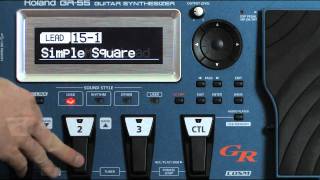 Roland GR55 Guitar Synthesizer  Lead Patches [upl. by Enylodnewg]