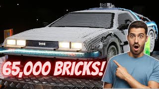 65000 LEGO BRICK DELOREAN TIME MACHINE  BACK TO THE FUTURE [upl. by Pellet562]