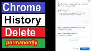 how to remove google chrome history  chrome history clear  Chrome ki History kaise Delete kare [upl. by Ari]