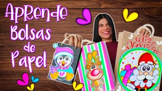 🎁CÓMO HACER BOLSAS DE REGALO con PAPEL😍Fácil El Mejor Tutorial💕 [upl. by Vedis857]