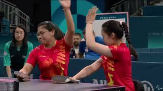 Paralympic Para Table Tennis WD10 Women’s Doubles Gold Medal paris2024 paralympics paratt [upl. by Arlene]