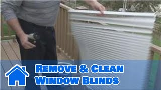 Window Blinds Maintenance  How to Remove amp Clean Window Blinds [upl. by Rabah]