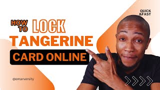 How to Lock Your Tangerine Card [upl. by Leak]