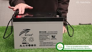 Batería AGM 12V 100Ah Ritar [upl. by Lehcir]