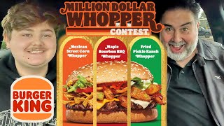 Burger Kings Million Dollar Whopper Finalists Put to the TEST [upl. by Evot]