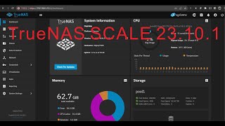 TrueNAS SCALE 23101 VM基本系統安裝及設定 [upl. by Giralda]