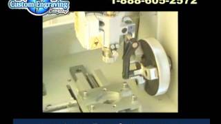 Ring Engraving with Gravograph M20 Jewel rotary engraver [upl. by Shuler]