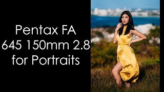 Pentax FA 645 150mm 28 lens for Portraits feat Guam Model Cheyenne Santos [upl. by Ennaillij]