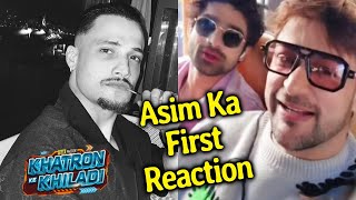 Khatron Ke Khiladi 14 Asim Riaz First Reaction After Being Removed From KKK [upl. by Kathe260]