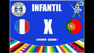 CAMPEONATO INTERNO ESCOLA DO GREMIO 2024  INFANTIL  FRANÇA x PORTUGAL [upl. by Lemahs]