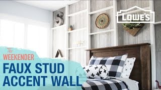 Faux Stud Accent Wall [upl. by Budwig727]