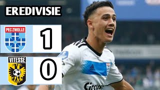 PEC Zwolle vs Vitesse 10 Eredivisie 2024 Breaking News [upl. by Sinnaiy]