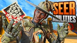 SEER in Season 21 Abilities 25 KILLS and 5800 Damage Apex Legends Gameplay [upl. by Auqinat]