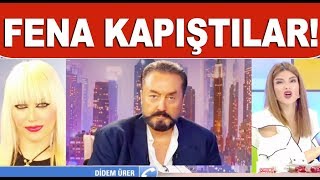 Adnan Oktarın kediciği Didem Ürer canlı yayına bağlandı ortalık karıştı [upl. by Eberle]