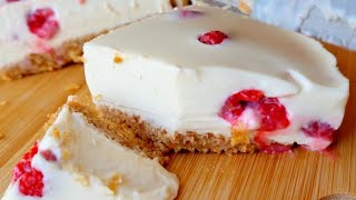 ‼️ESTE DELICIOSA TARTA DE YOGUR GRIEGO SE PREPARA EN 5 MINUTOS‼️ Y SIN HORNO 😱😱‼️‼️ [upl. by Nadab]