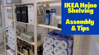 IKEA Hejne Shelving  Assembly and Tips [upl. by Dorolice]