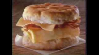 1996 Burger King Bacon Egg amp Cheese Biscuit commercials [upl. by Bobbette]