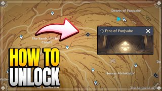 How to Unlock quotFane of Panjvahequot Domain  World Quests amp Puzzles 【Genshin Impact】 [upl. by Nnaeiluj]