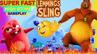 New Lemmings Bear Sling Jumping Gameplay  Grizzy and Lemmings Sling Fun Gameplay  Ep462 [upl. by Bodnar303]