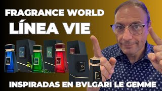 FRAGRANCE WORLD línea VIE Inspiradas en BVLGARI LE GEMME [upl. by Gwendolyn]