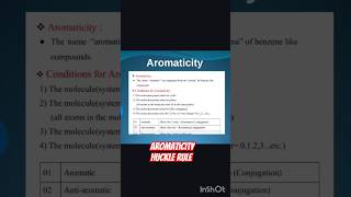 Short trick for aromaticityHuckel ruleshortstrendingshortsfeedviralvideotrendingsongclass11 [upl. by Elynad185]