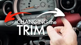 R56 R55 How to Remove Or Change The Interior Dash Trim On A 2010 Mini Cooper S Walkthrough [upl. by Codie]