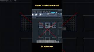 Use of Hatch Command in AutoCAD autocad shorts [upl. by Airpac]