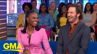 MarkPaul Gosselaar and Tika Sumpter talk new show Mixedish l GMA [upl. by Irpac962]