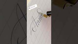 kaligrafia calligraphy handwriting script lettering copperplate writing diy cursive art [upl. by Lyram380]