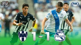 ¡INTENSO EMPATE DE RAYADOS Y PUEBLA  RAYADOS 11 PUEBLA  LIGA MX [upl. by Margarethe]