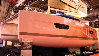 2016 Fountaine Pajot Lucia 40 Catamaran  Deck Interior Walkaround  2015 Salon Nautique de Paris [upl. by Landes]