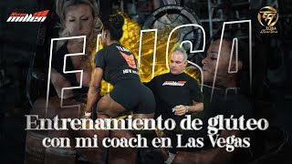 Entrenamiento de glúteos con mi entrenador Ricardo Pannain dos días antes del MrOlympia [upl. by Ynotna]