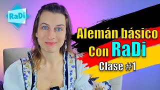 Clase 1 alemán básico  RADI ALEMÁN [upl. by Lentha]