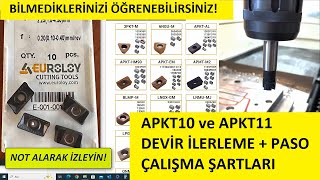 KESİCİ TAKIMLAR DEVİR İLERLEME HESAPLAMA ve PERFORMANS ARTTIRMA KONULARI  APKT11 ve APKT10 [upl. by Farnsworth]