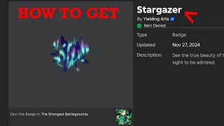 How to get stargazer badge in tsb [upl. by Nagek337]