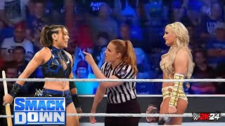 WWE SmackDown Women’s US Title Tournament Semis – Michin vs Tiffany Stratton  Wrestling Reality [upl. by Eelac]