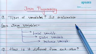 Local Static and Instance variables in Java  Learn Coding [upl. by Arinayed]