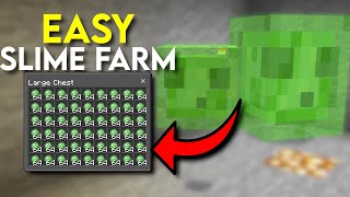 Best EASY Slime Farm Minecraft 120 Minecraft Bedrock [upl. by Carder]