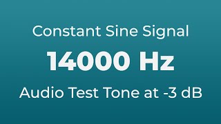 14000 Hz Sound Audio Test Tone  14000 Hertz Sine Signal  14 kHz [upl. by Edmonds457]