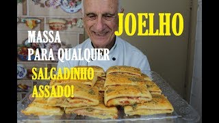 MASSA BÁSICA PARA SALGADOS ASSADOS JOELHO ENROLADINHOS E OUTROS [upl. by Hiroshi]