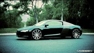 Audi R8 on 20quot Vossen VVSCV4 Concave Wheels  Rims [upl. by Wainwright]