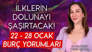 İlklerin Dolunayı Şaşırtacak  22  28 Ocak Burç Yorumları  Astroloji Gurusu [upl. by Inilam]