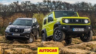 2019 Suzuki Jimny offroad 4x4 review  Can it take on a Land Cruiser  Autocar [upl. by Iluj]