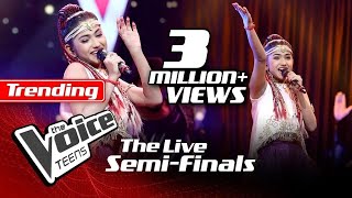 Madhuvy Vaithialingam  Urvasi Urvasi  The Live Semi Finals  The Voice Teens Sri Lanka [upl. by Eillak235]