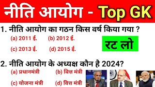 नीति आयोग क्या है  NITI Aayog Current Affairs 2024  NITI Aayog Gk Questions [upl. by Nodnahs]