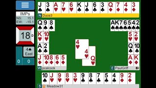 Commentary analysis of Online Bridge Game  4 Spades [upl. by Genna]