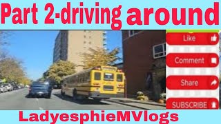 Part 2driving around the Suburbs in Cote des Neiges [upl. by Haswell]