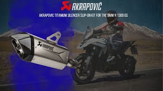 Akrapovic Titanium Silencer SlipOn Kit for the BMW R 1300 GS [upl. by Orion]