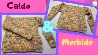 TUTORIAL maglia bimba alluncinetto quotTweetyquot  TUTTE LE TAGLIE [upl. by Aham]