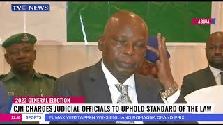 CJN Asks Judicial Officials To Uphold The Standard Of Law [upl. by Nahama]